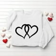 thumbnail image 4 of Caywon Women's Round Neck Valentine's Day Printed Sweatshirt,Long Sleeve Pullover No Hood Casual Top Classic Breathable Fashionable Streetwear, 4 of 6