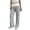 Gray, variant on Pants for Women - Fashion Color Block Low Waist Sports Yoga Flare Casual Pants - Trendy Athletic Women's Pants,Black L