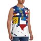 thumbnail image 2 of Balery The Map Of United States Camisetas sin mangas para hombre, absorbe la humedad y protege contra el mal olor.-Large, 2 of 7
