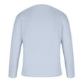 thumbnail image 5 of Lilgiuy Plus Size Tshirt for Men Casual Solid Sports Long-sleeved V-neck Fitness Training Clothes T-shirt Top, 5 of 5