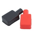 thumbnail image 1 of Maoww 1 Pair ABS Car Battery Cap Replacement Protective Solid Color Modified Automotive Vehicle Protector Guard, 1 of 8
