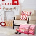 thumbnail image 5 of 4 Pcs Valentines Day Pillow Covers 18x18, Pink Car Love Hearts Be Mine Valentines Day Decor, Holiday Pillow Covers Decorations for Couch Sofa Living Room (Pink), 5 of 6