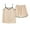 Beige, variant on THDHVS Womens Pajamas,Summer Pajamas for Women Set,Women's Home Clothing Fashion Breathable Solid Color Suspender Pajamas Set Hot Pink M
