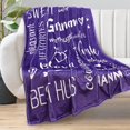 thumbnail image 3 of Grandmother Grandma Throw Blanket for Every Kind Loving Caring & Inspiring Grandma, Gifts for Grandma On Birthday Christmas Day, 400 GSM Warm Soft Fuzzy Fleece Blanket for Nana Granny 50X60, 3 of 6