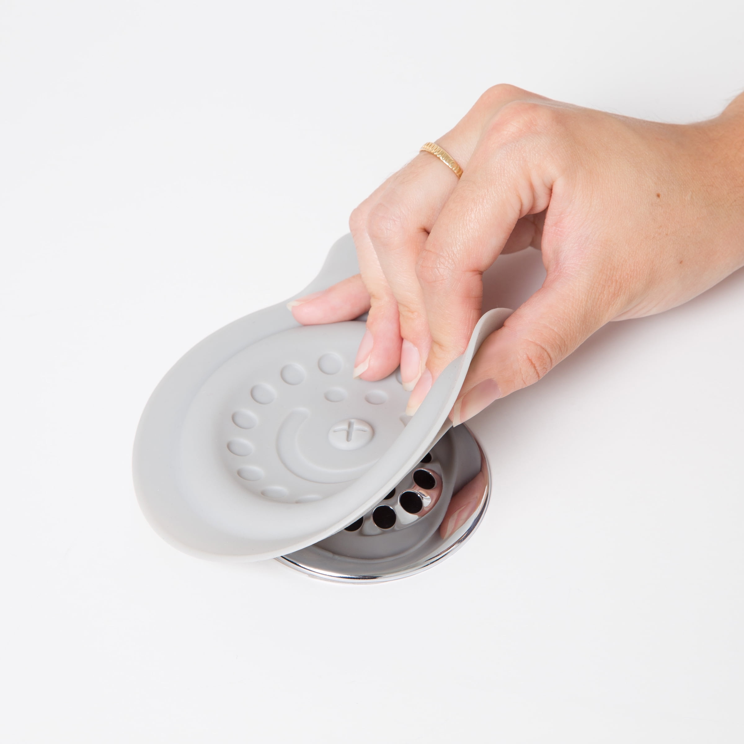 Ubbi Baby Bath Silicone Drain Cover for Toddlers and Children, Gray, Gray, Material Foam, One Size