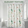 thumbnail image 5 of Unique Bargains Waterproof Leaf Shower Curtain Sets Hooks Green Pattern 4 71"W x 71"L, 5 of 8