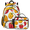 Multicolour 1, variant on Herdesigns Chili Peppers Backpack with Lunch Box Colorful Lightweight Large Travel Work Laptop Backpacks Set Casual Daypacks