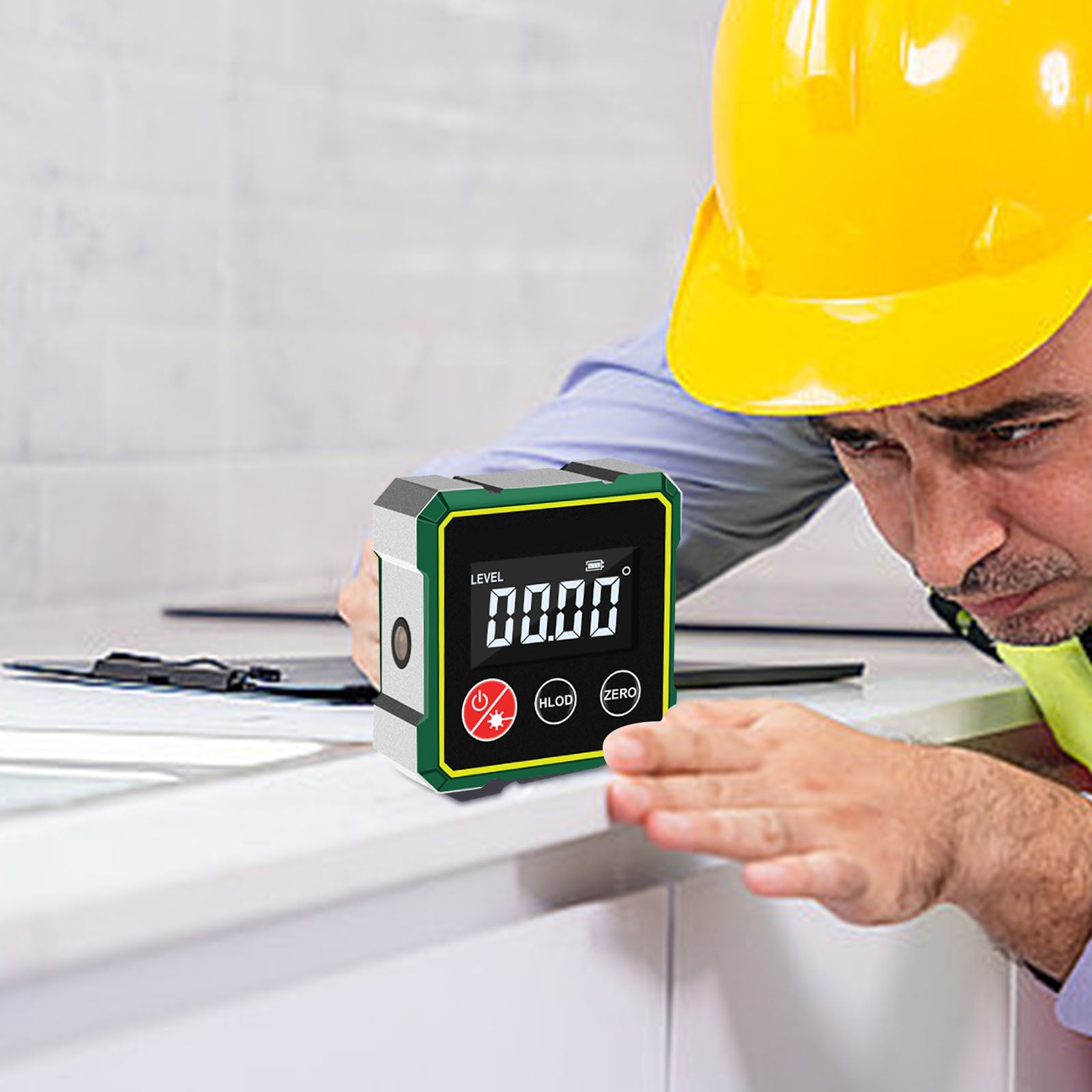 RAPOBRIX Digital Angle Gauge Magnetic LCD Digital Level Tool,Protractor Inclinometer Level Box,Backlit,Portable Angle Measurement Tool,Battery Operated Angle Finder 1PCS