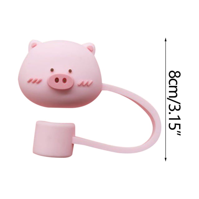 1PC Straw Tips Drinking Cap Proof Plugs Cover Creative Cup Accessories 6-8mm Straw Sealing Tools