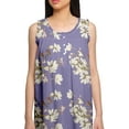 thumbnail image 5 of Moomaya Round Neck WoMen's A-Line Nightdress Sleeveless Printed Cotton Nightwear, 5 of 6