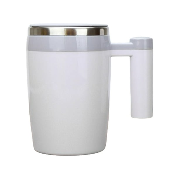 Bewildely Taza de café térmica cómoda y duradera, taza de acero inoxidable duradera de 380ML de capacidad Juegos de servir café y té gris blanco