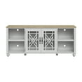 thumbnail image 3 of FESTIVO Vintage TV Stand with Carved Doors for Large Size TV 70"W x 30"H x 15.5"D - Grayish-white, 3 of 6
