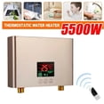 thumbnail image 5 of Calentador de Agua Instantáneo de 220 V, Calentadores Eléctricos de Pared de 5500 W para Duchas de Agua Caliente de Baño y Calefacción de Cocina Doméstica, 5 of 5