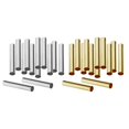 thumbnail image 3 of Rongfmy 100Pcs Copper Straight Smooth Long Tube Beads 30mm, 4mm Golden, 3 of 9
