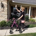 thumbnail image 2 of Rollator  Aluminum  Height Adjustable  Pink, 2 of 8