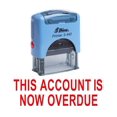 thumbnail image 1 of THIS ACCOUNT IS NOW OVERDUE Self Inking Rubber Stamp Custom Shiny Stamp, 1 of 3