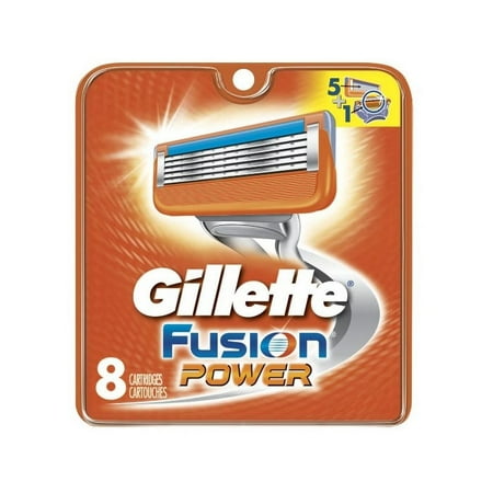 Gillette Fusion Power Refill Blade Cartridges, 8 Count + LA Cross Tweezers 71817