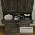 thumbnail image 6 of 72'' Kitchen Storage Pantry Cabinet, Tall Storage Cabinet with 8 Door Shelves, 2 Cabinets and 1 Drawer, Freestanding Cupboard for Kitchen, Dining Room, Bathroom, Laundry, 6 of 9