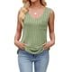 thumbnail image 2 of Camisetas Sin Mangas de Verano para Mujer, Camisetas Sin Mangas, Cuello en V, Ropa Informal Holgada, Conjuntos. Verde M, 2 of 10