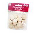 thumbnail image 3 of (3 pack) Cousin DIY 13 Pc Split Natural Wood Balls 25.4MM/1”, 3 of 7