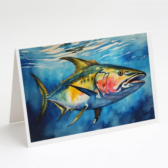 Koi Fish Greeting Cards Pack of 8 7 in x 5 in