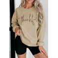 thumbnail image 4 of Ushdele Chic Parchment 'Thankful' Drop Shoulder Sweater - Gratitude Style, 4 of 8