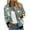 #0474-Blue, variant on Uootdi Bomber Jackets for Women Vintage Floral Zip Up Coats Fashion Casual Streetwear Jackets Long Sleeve Lightweight Outwear Gift