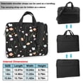 thumbnail image 6 of YFYANG 14 inch Universal Laptop Bag Oxford Cloth Laptop Sleeve, Multi-functional Floral Art Patterns Notebook Computer Messenger Bag Handbag, 6 of 8