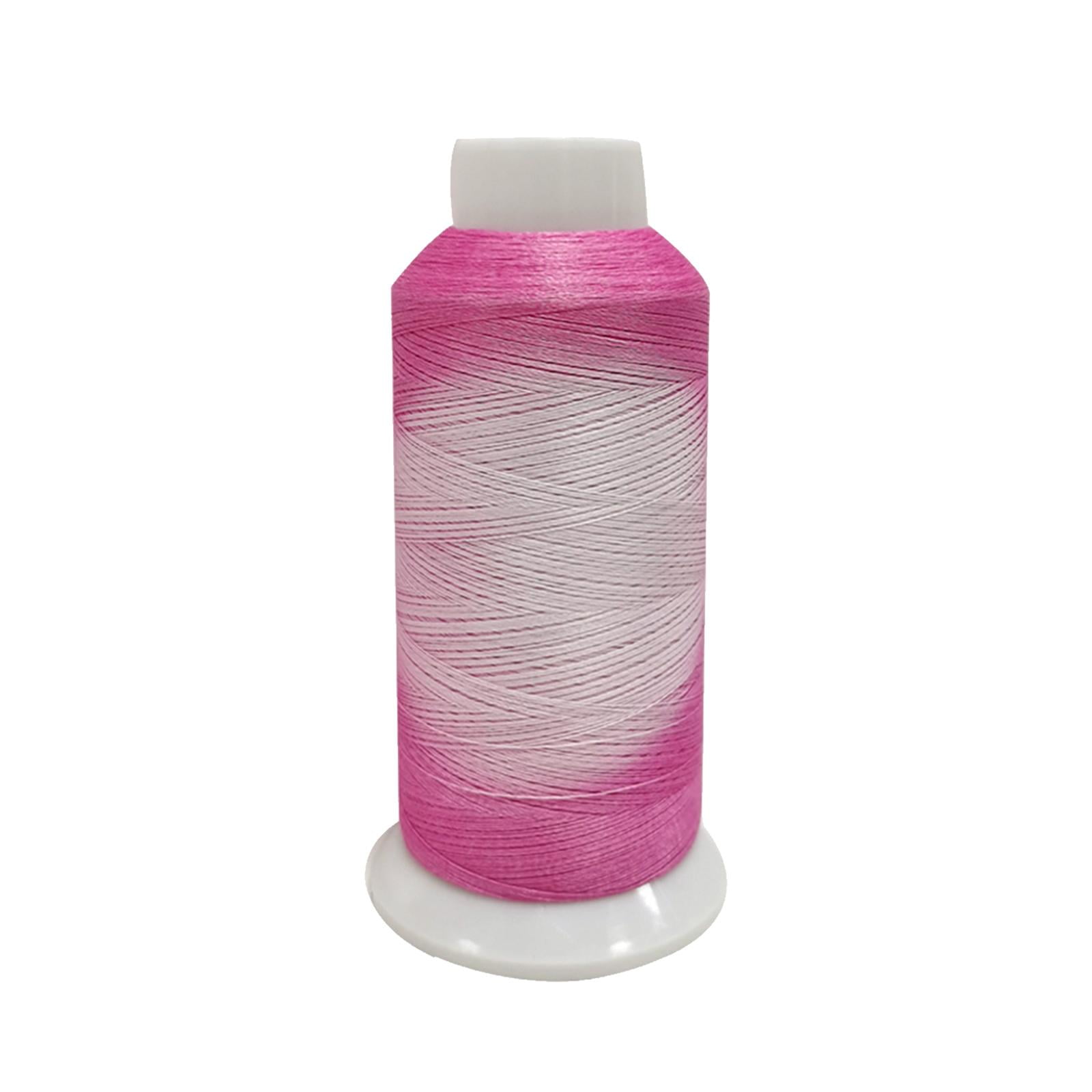 S SERENABLE Colorful Color Changing Thread, Embroidery, Sewing Thread, Polyester Supplies Hand Knitting, for Quilting Blanket Festivals Crochet Shawl Red