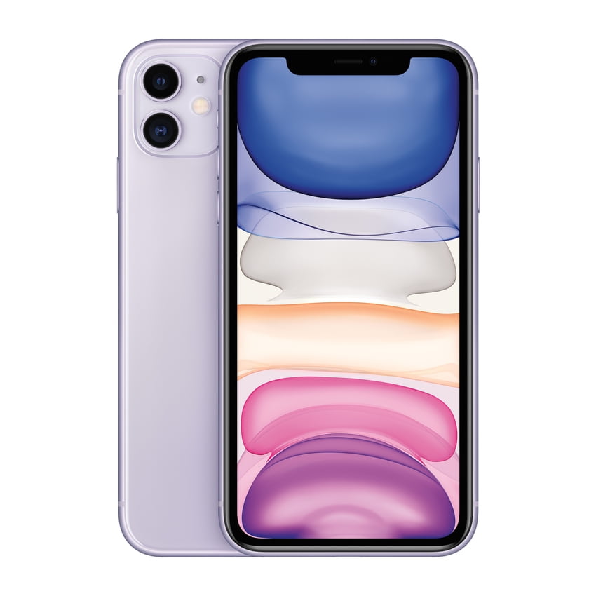 Straight Talk Apple iPhone 11 Prepaid with 64GB, Purple