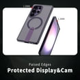 thumbnail image 3 of for Samsung Galaxy S25 Ultra Case with Kickstand, Support Wireless Charging, Compatible with Magsafe, Military-Grade Protection Shockproof Slim Fit Bracket Back Case for Galaxy S25 Ultra, Purple, 3 of 6