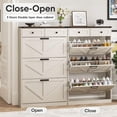 thumbnail image 2 of Vabches Shoe Storage Cabinet with 3 Flip Drawers & 2 Drawes for Entryway, Freestanding Narrow Shoe Rack Organizer for Hallway, Closet, 2 of 9