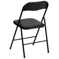 Madison 5Piece Portable Folding Card Game Table and Chairs Set, Black