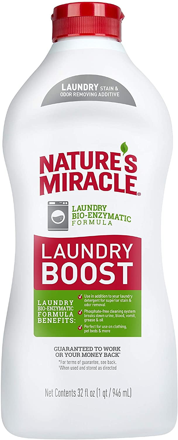 Nature's Miracle Laundry Boost 32 Ounces, Laundry Stain and Odor