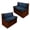 Blue Boho Mandala, variant on Chririnla Orange Camo Hunting Forest RV Sofa Covers 2 Piece Set Stretch Camper Couch Covers with Elastic Edge Non Slip Cushion Covers for Travel Trailer RV Dinette Seats