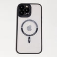thumbnail image 3 of Magnetic for iPhone 13 Pro Max Case Compatible with MagSafe Camera Protection for Women Men, Hard Clear Back Cover, Luxury for iphone13 Pro Max Phone Cases (for iPhone 13ProMax (6.7inch), Black), 3 of 13