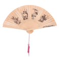 thumbnail image 1 of Sandal Wood Foldable Fan Ancient Elegant Ancient Fan Lovely Hollow Hand Fan for Summer Decor (Flower), 1 of 4