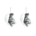 thumbnail image 1 of Iron Art Siéntese en la luna Lovely Dog Moon Ornament para los amantes de los perros Christmas Tree Pendent 2PC Wmkox8yii gf6362, 1 of 4