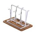 thumbnail image 1 of Estante para tazas Estante para secar botellas 6 Portavasos Colgador Organizador de cocina Soporte de exhibición moderno Organizador de tazas Estante Blanco, 1 of 9