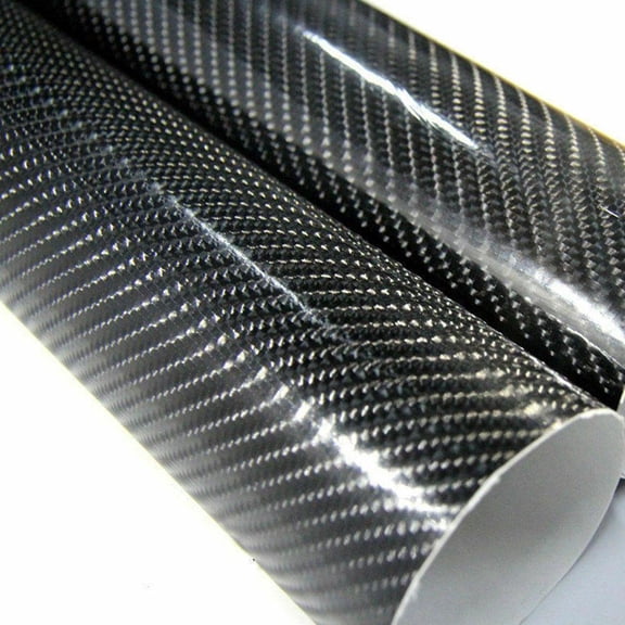 Carbon Fiber Car Wrap Sticker for Interior, Glossy Finish for Aesthetics, Self-Adhesive for Easy Application, UV and Water Resistant for Personalization