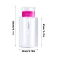 thumbnail image 2 of Soidarity Empuje hacia abajo la bomba vacía Dispensador Removedor Eliminación de contenedores recargables PP Prensa Botella Belleza Caja de Cuentagotas de vidrio y botellas Rosa roja 200ml, 2 of 6
