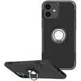 thumbnail image 1 of Mignova for iPhone 12 5.4 Inch Case, Anti-Scratch Shockproof Case 360 Degree Rotation Finger Ring Holder Kickstand [Work with Magnetic Car Mount] for iPhone 12 5.4 Inch 2020 Released(Black), 1 of 7