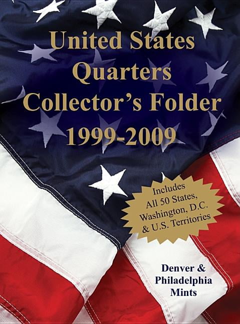 10 State Quarter Coin Collectors Showcase Display Board 8" x 3 1/4" x 1/4" Brown 