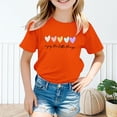 thumbnail image 3 of LNMQLPDBS Basic Top Girls Tops Size 7-8 Baby Tees for Teens Preppy Shirt Kids Undershirts Girl Clothes Size 14-16 Baby Girl 24 Months Infant Clothes, Orange 6-7 Years, 3 of 8