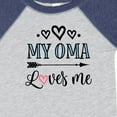thumbnail image 4 of Inktastic My Oma Loves Me Grandchild Girls Baby Bodysuit, 4 of 5