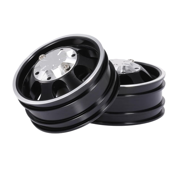 Cubo de llanta de rueda delantera de aleación de aluminio / Tractor de 14 pulgadas para escalada de carga negro