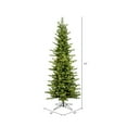 thumbnail image 3 of Vickerman 6.5' x 35" Moutauk Pine Artificial Christmas Pencil Tree with Warm White LED Lights, 3 of 5