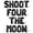 Black, variant on Letter Balloons - SHOOT FOUR THE MOON 16" Inch Alphabet Letters Foil Mylar Balloon 4th Birthday Party Banner (Gold)