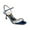 Navy, variant on XYD Women Shiny Rhinestone Studded Mid Heels Open Square Toe Ankle Strap Sandals Fashion Party Prom Bridal Shoes Size 7 Red