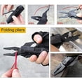 thumbnail image 3 of Cuchillo multifunción 5 en 1, cuchillo plegable con alicate multifunción de bolsillo con abrelatas, destornillador para actividades al aire libre, camping, senderismo (a prueba de fallos y, 3 of 5